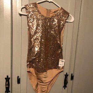 NWT Charlotte Russe Sequin Bodysuit